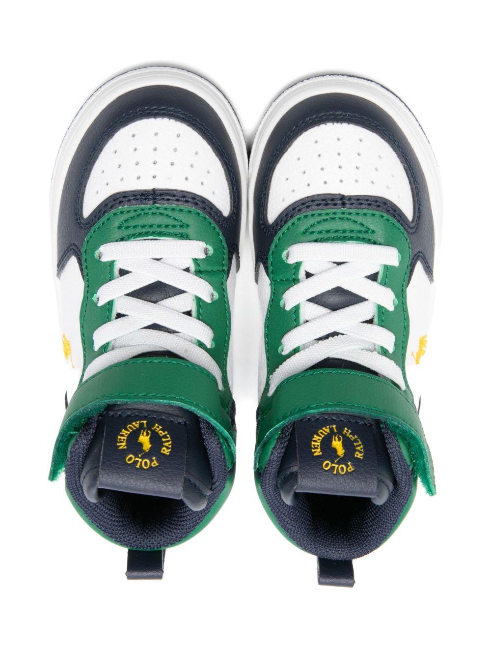 Sneakers blu/verde/bianco per bambino RL03350410 MAS Ralph Lauren Kids 