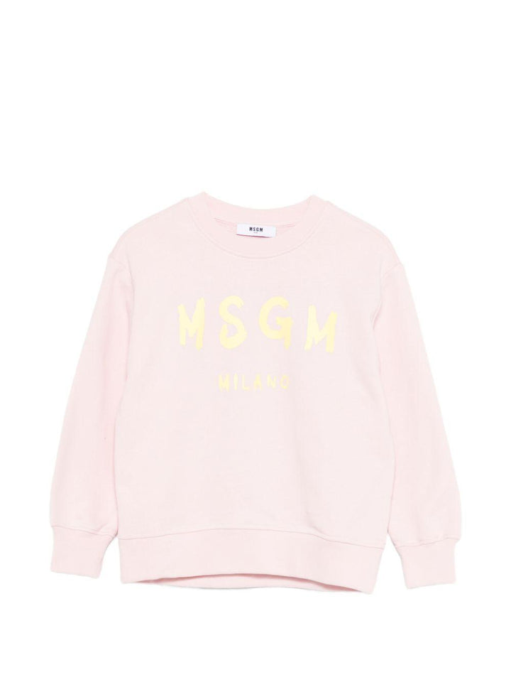 Felpa rosa per bambino S6MSJUSW007 MS076 Msgm Kids 