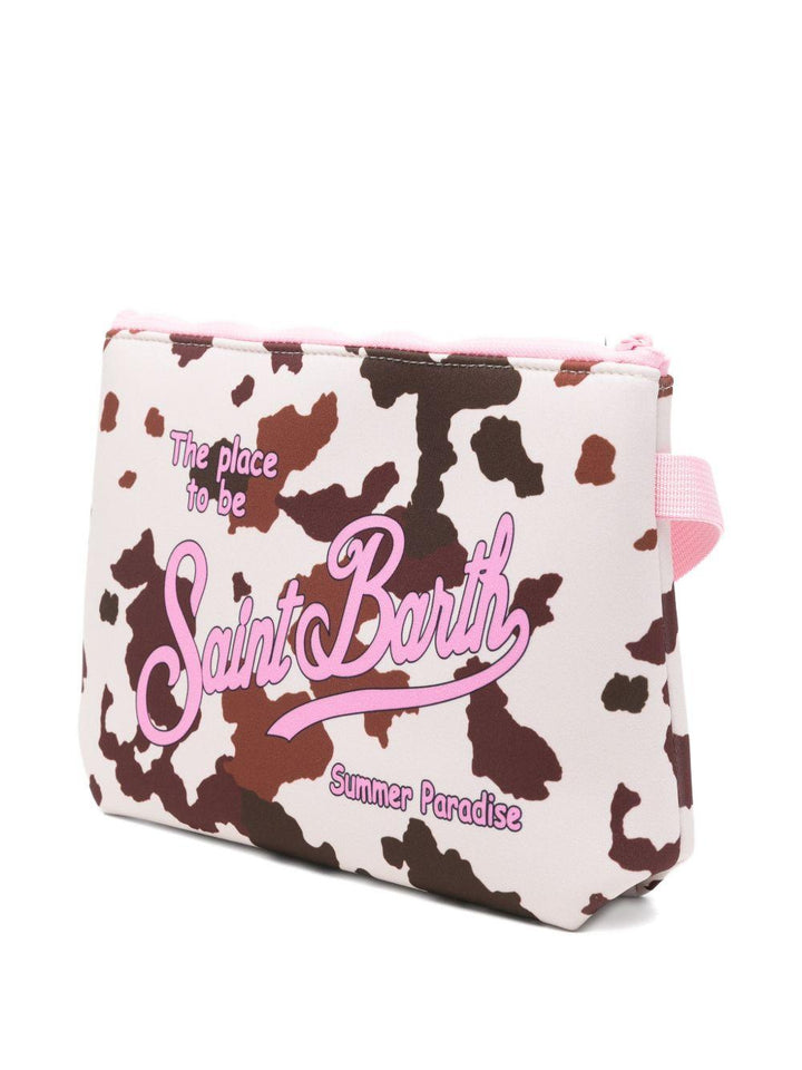 Pochette bianca/marrone per bambina ALI0021 00274L MC2 Saint Barth Kids 