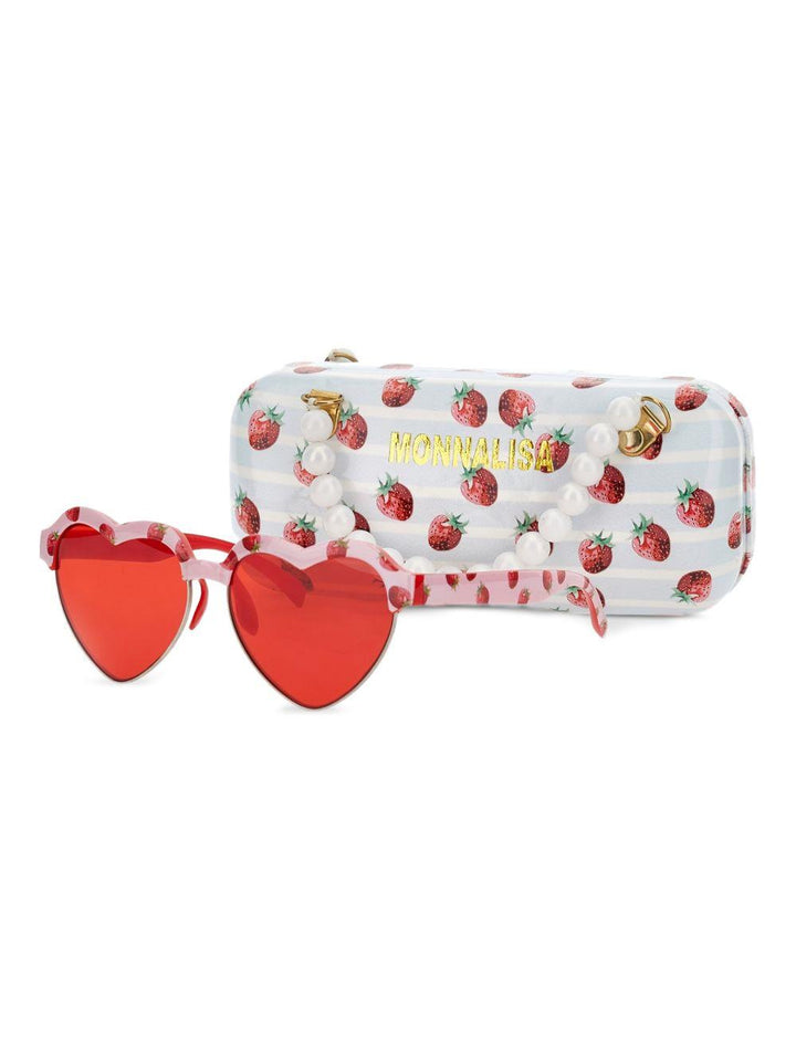 Occhiali rossi per bambina 39G0287072 5244 Monnalisa Kids 