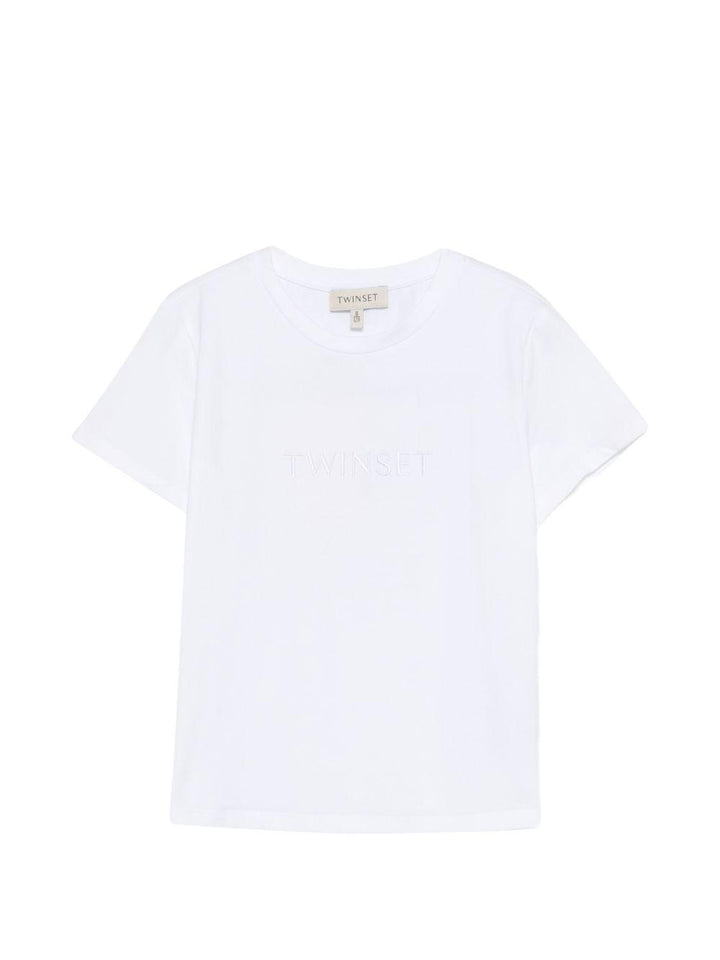 T-shirt bianco per bambino 261GJ2252 00526 Twin Set 