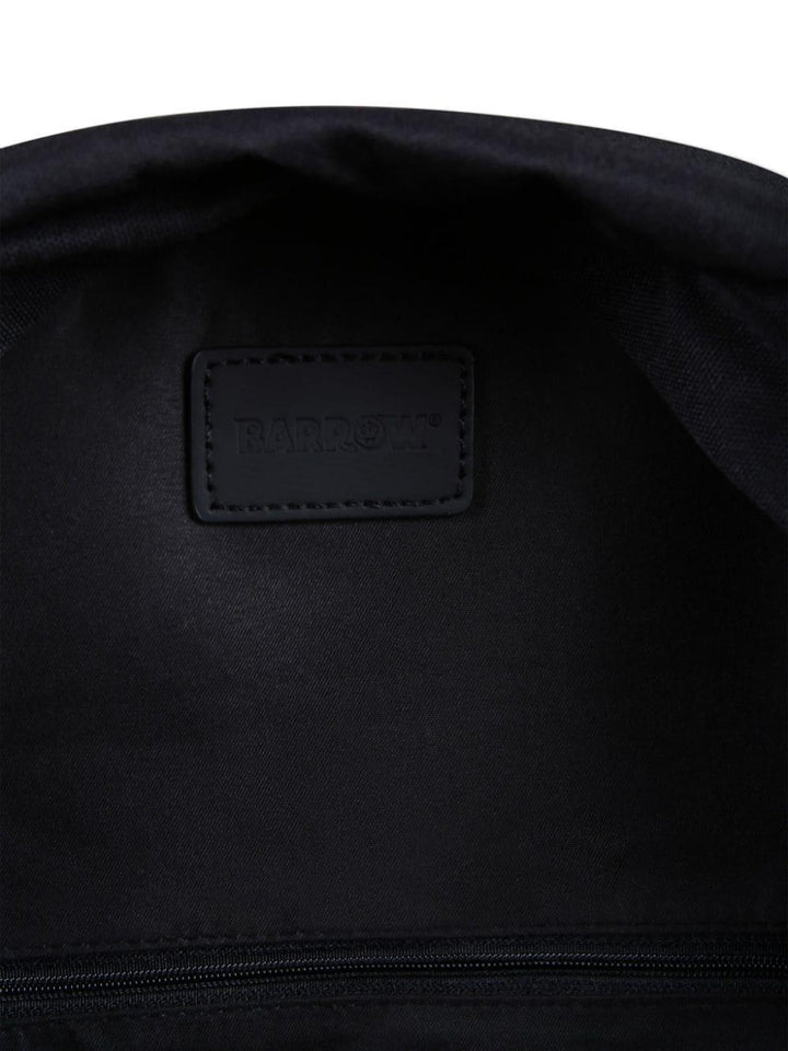 Black backpack with logo