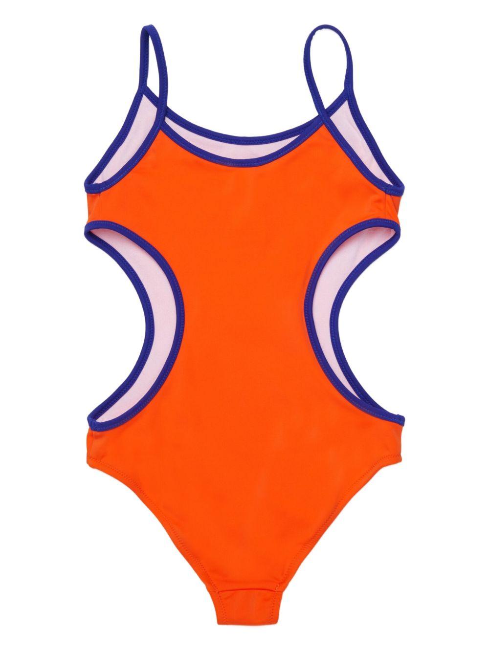 Costume arancione/blu per bambina M01762M00M2 0M436 Marni Kids 
