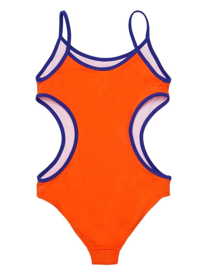 Costume arancione/blu per bambina M01762M00M2 0M436 Marni Kids 