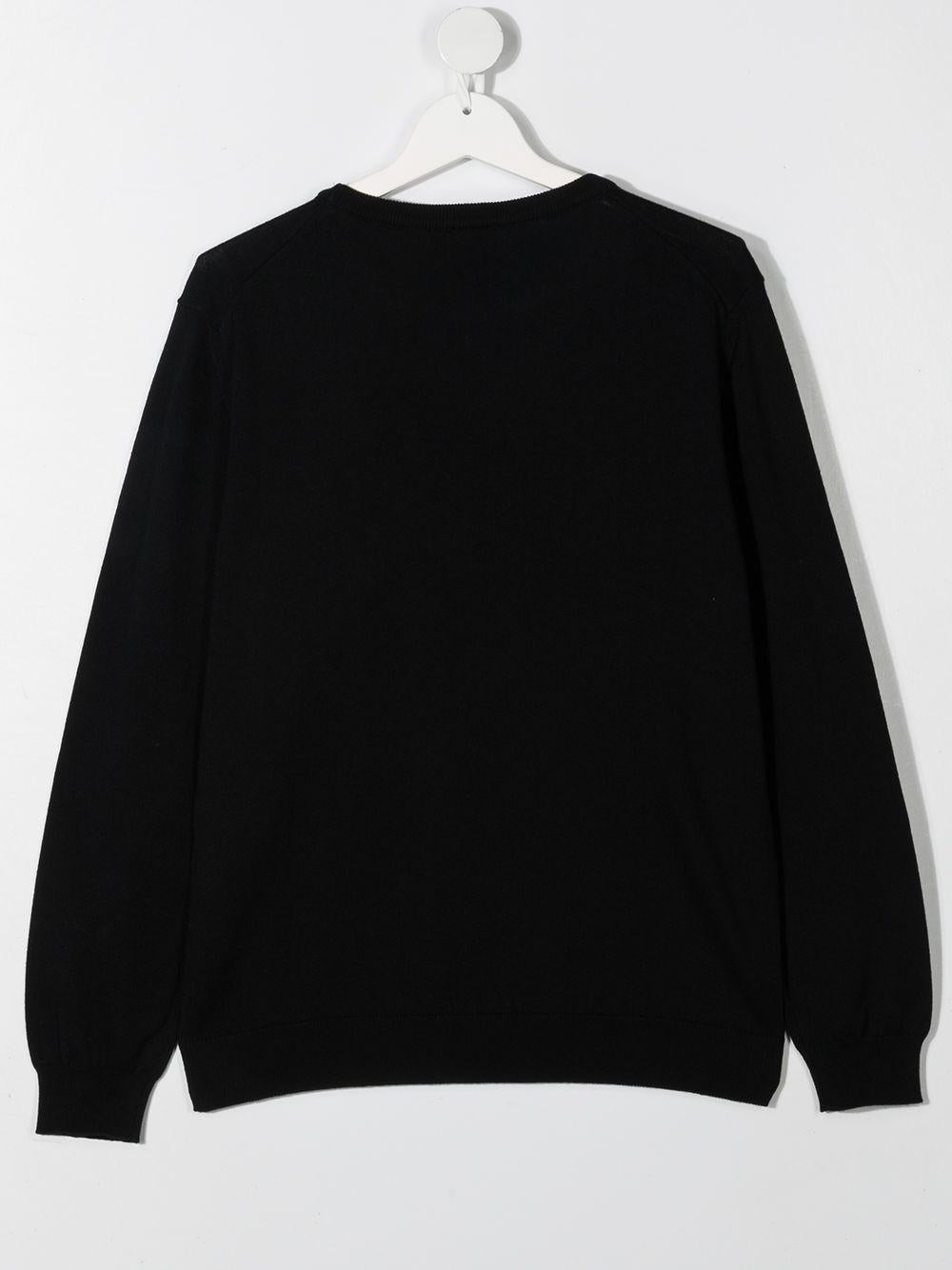 Blue sweater for boys with logo