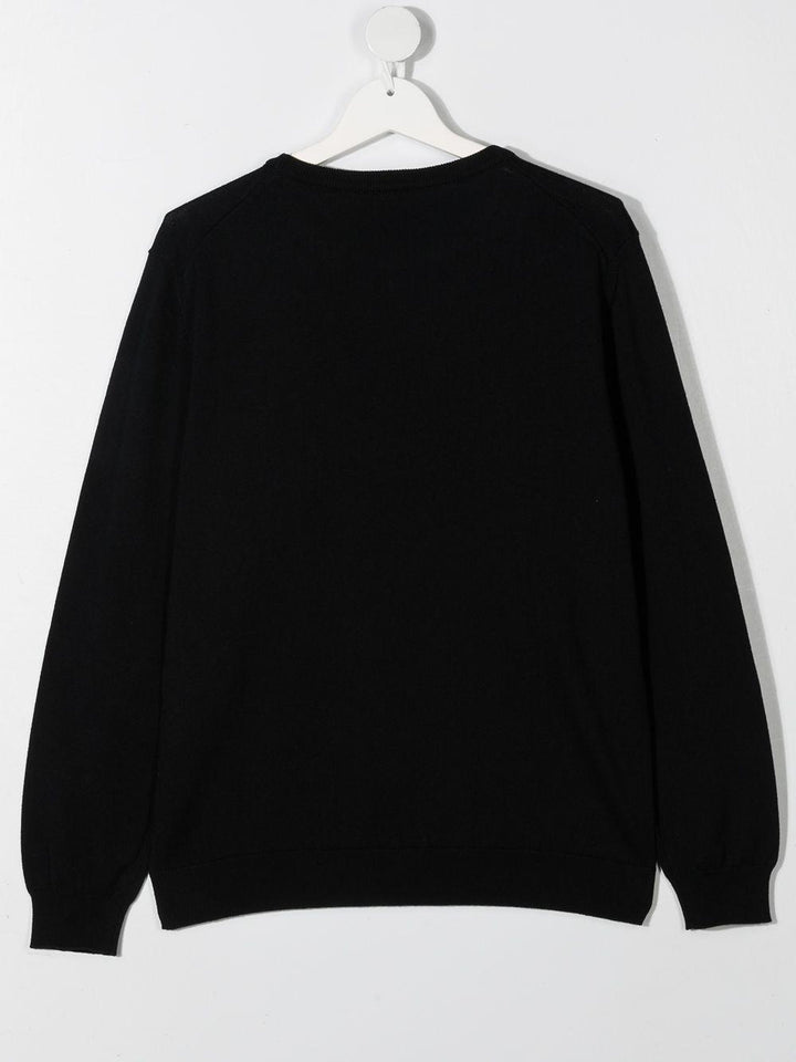 Blue sweater for boys with logo