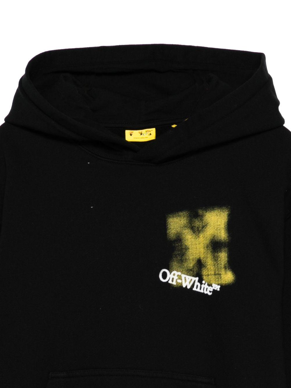 Felpa nera per bambino OBBB001F25FLE004 1018 Off White Kids 