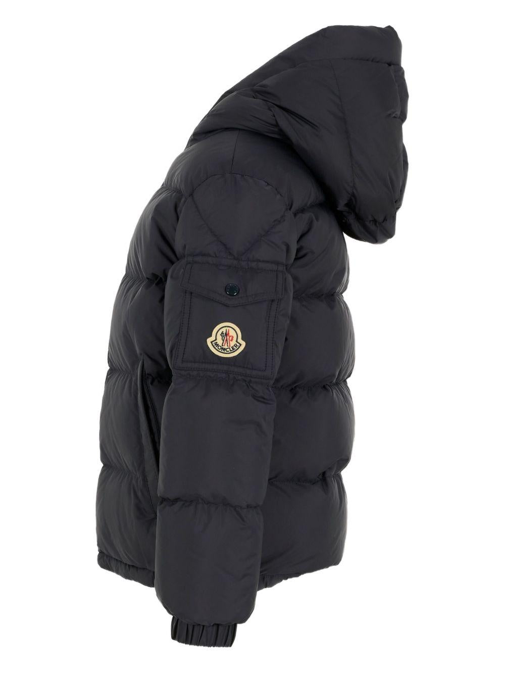 Giubbotto blu per bambino 9541A0008153A5E 742 Moncler Kids 