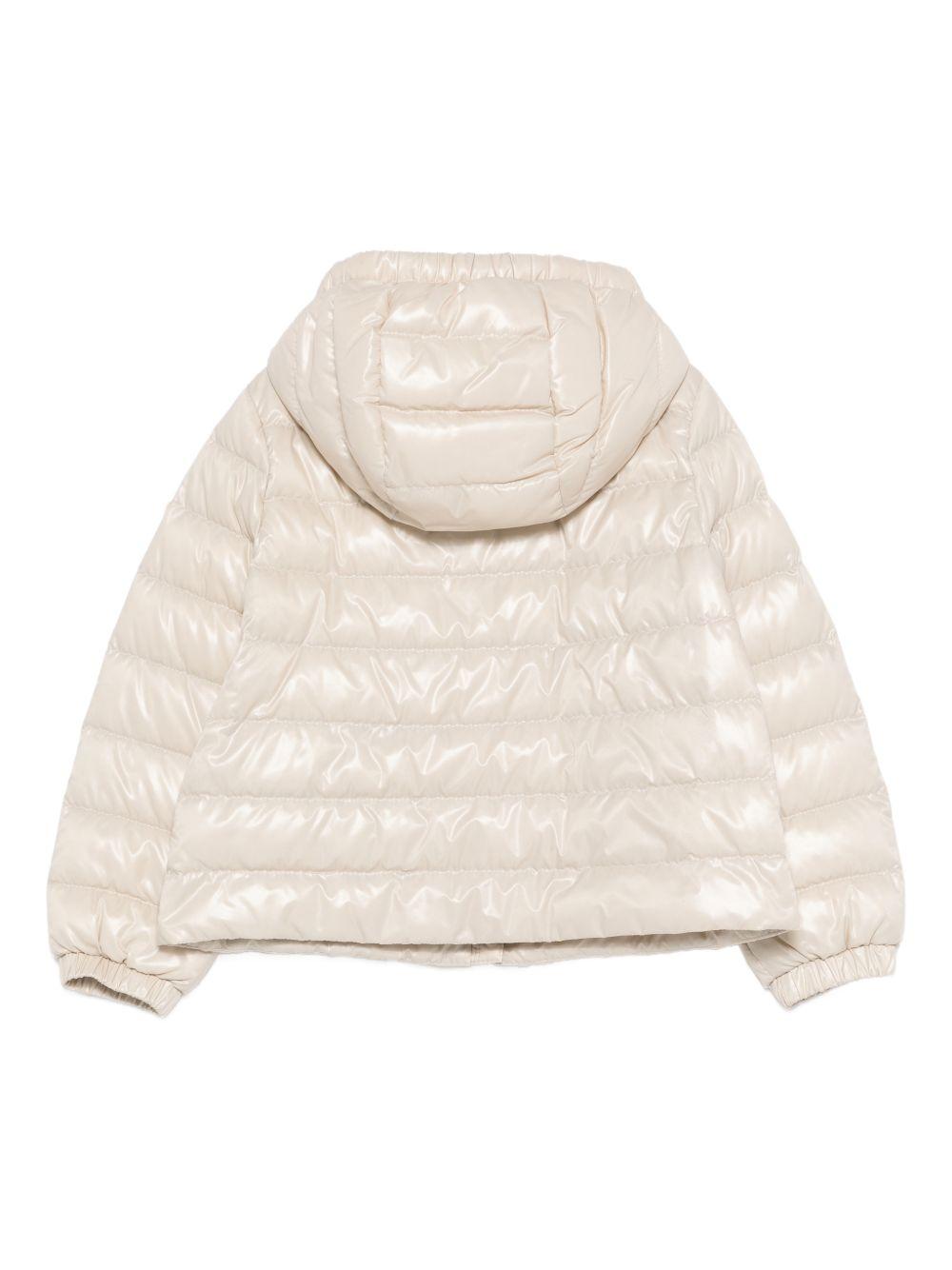 Giubbotto bianco avorio per bambina 9541A00022597Z8 20N Moncler Kids 