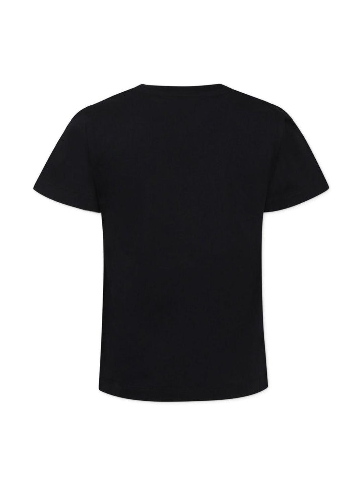 Black t-shirt for boys with logo