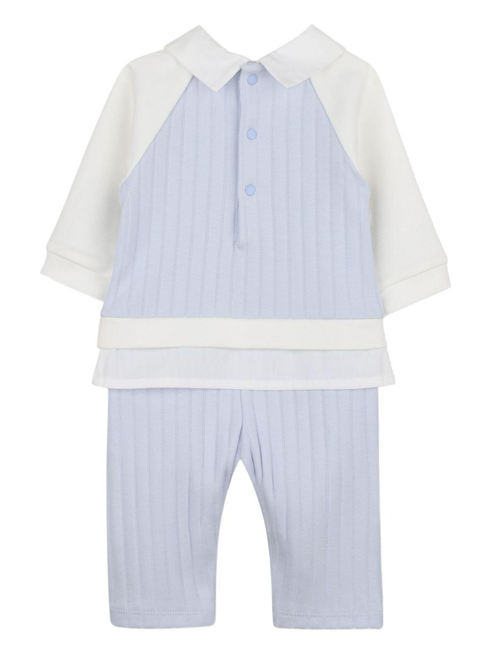 Salopette azzurra/bianca per neonato H30863 771 Givenchy Kids 