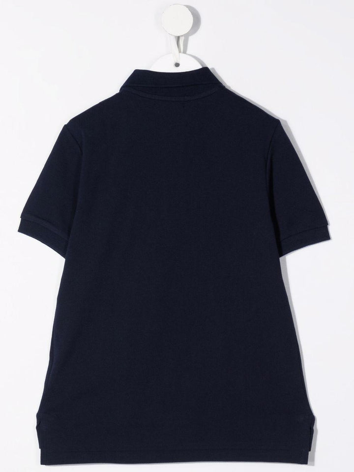 Polo blu per bambino con logo 322603252 005 Ralph Lauren Kids 