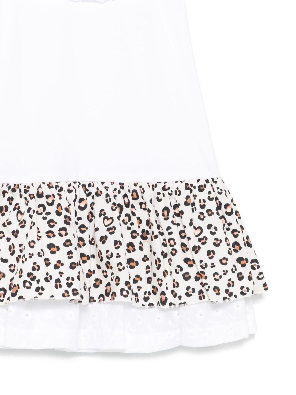 Abito bianco per bambina 11E9075202 9980 Monnalisa Kids 