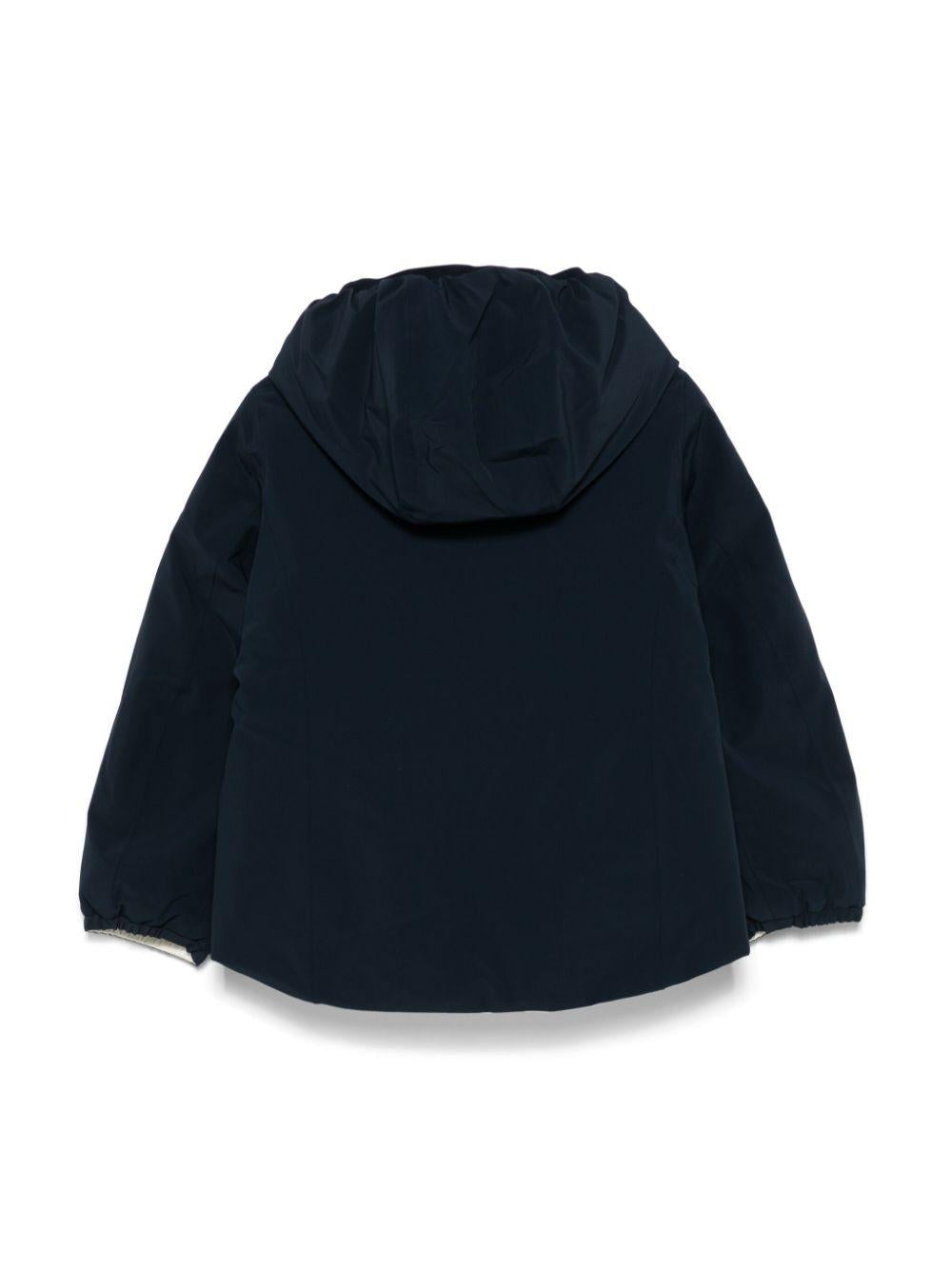 Blue/white jacket for children by K-Way Kids