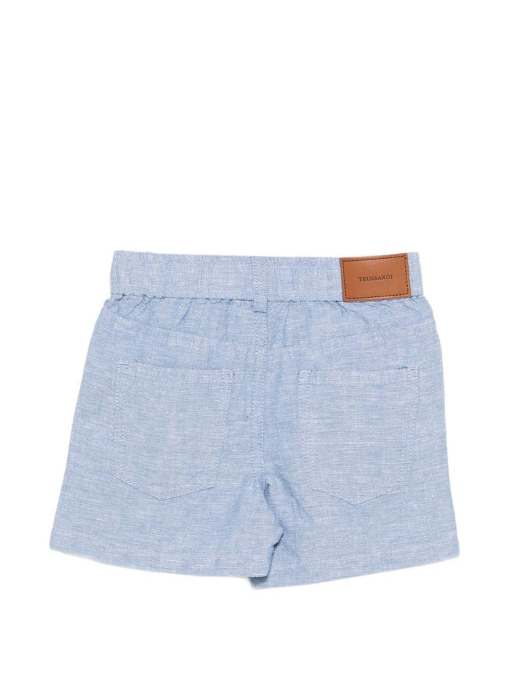 Bermuda azzurra per neonato TIP26039BE BLU Trussardi Kids 