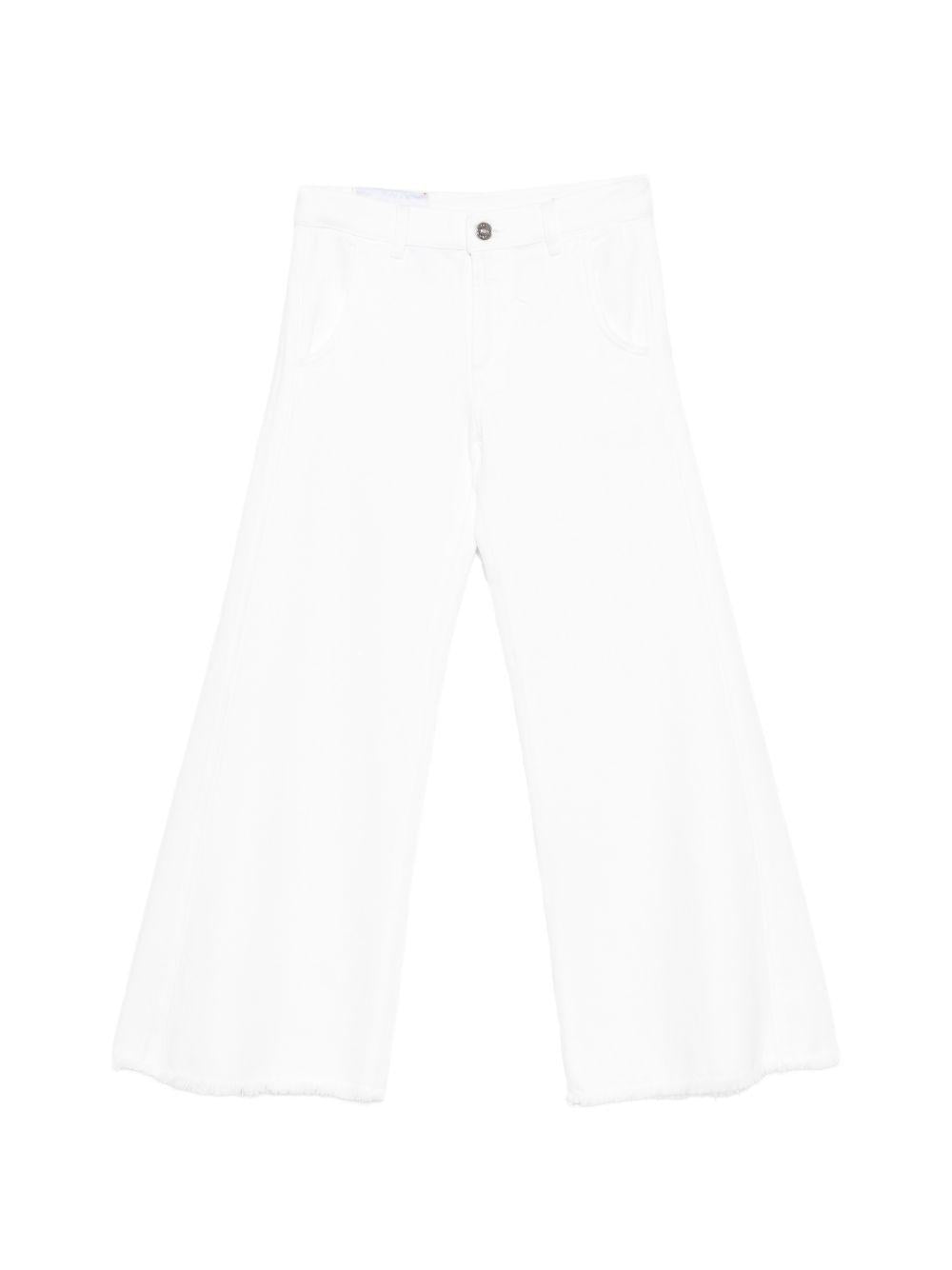 Pantalone bianco per bambina DFPA193CDF033 B000 Dondup Kids 