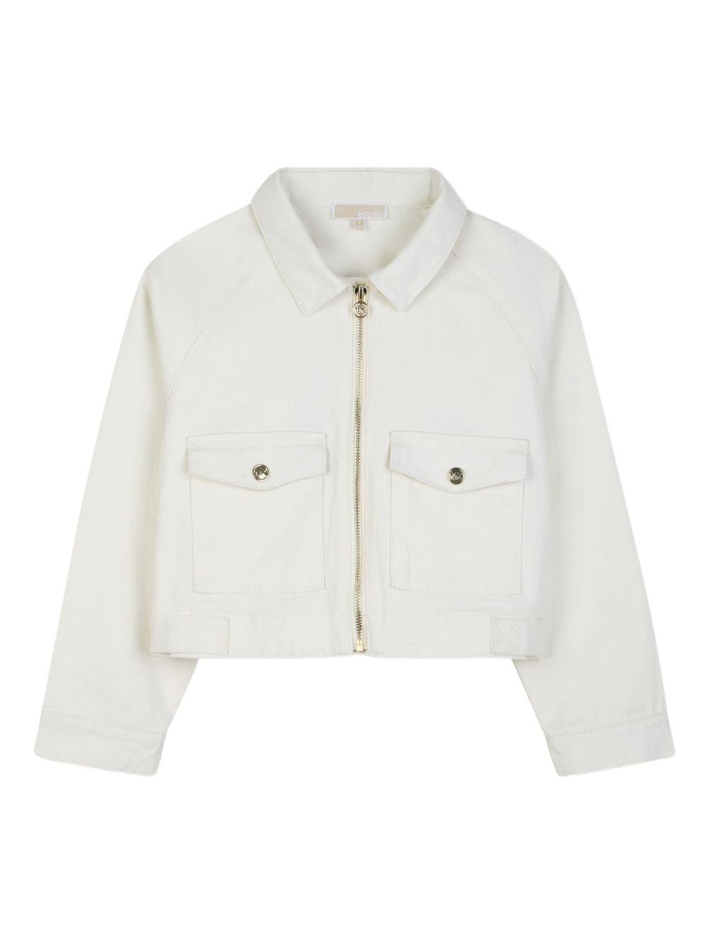 Giacca bianca per bambina R30584 190 Michael Kors Kids 