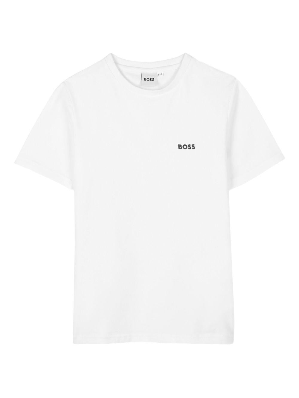 T-shirts bianca/nera per bambino J52680 M41 Boss Kids 