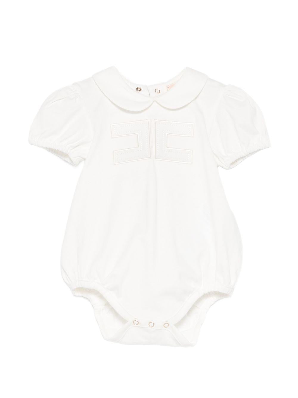 Tutina bianca per neonata ENBD0080JF054 0004 Elisabetta Franchi Kids 