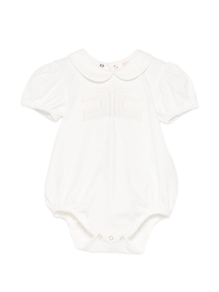 Tutina bianca per neonata ENBD0080JF054 0004 Elisabetta Franchi Kids 