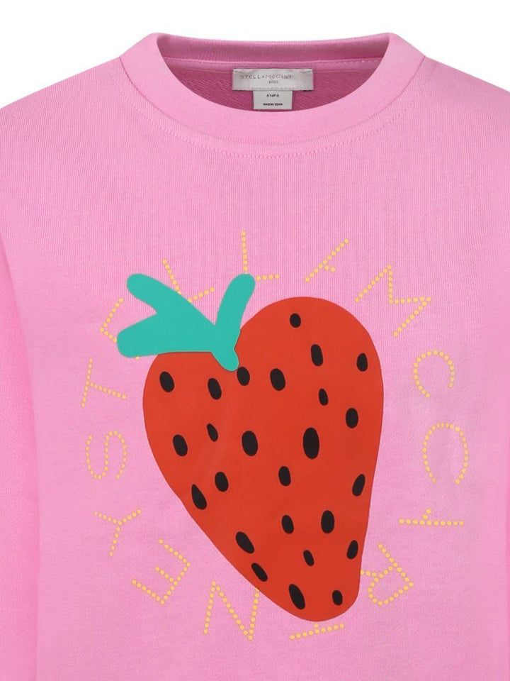 Felpa rosa bubblegum per bambina