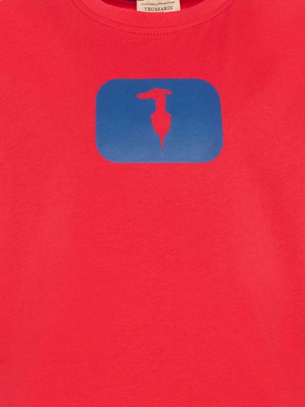 T-shirt rossa per bambino TIP26093TSK RED Trussardi Kids 