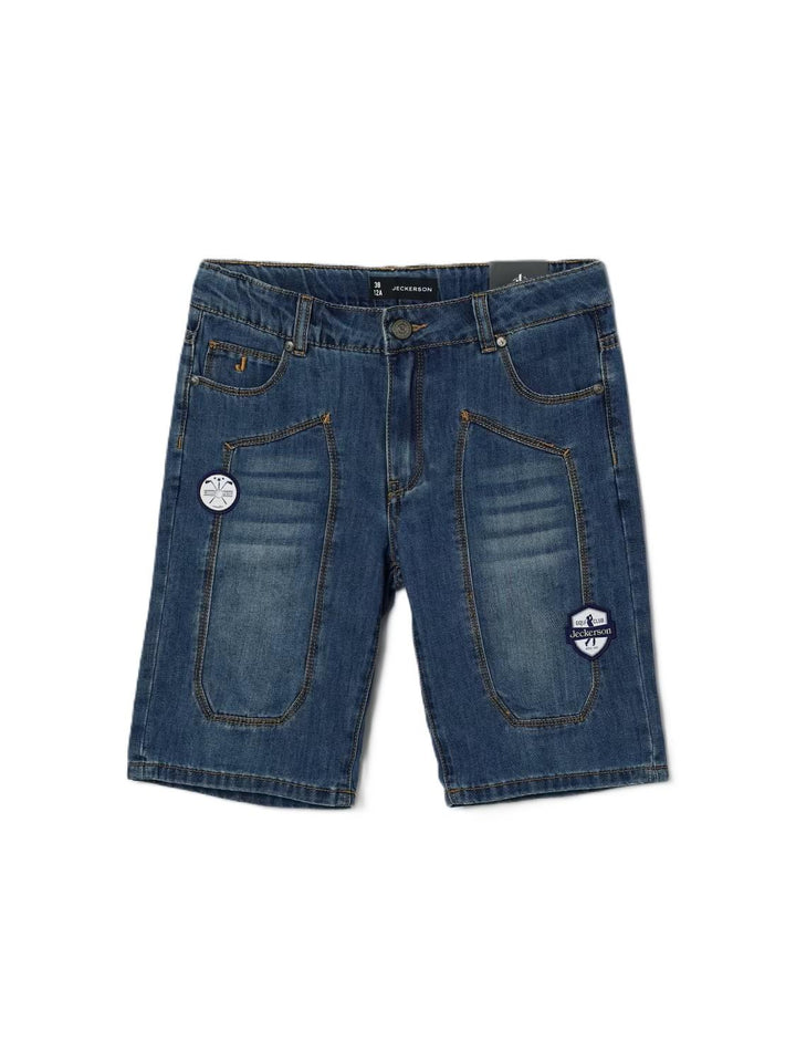 Bermuda di jeans blu per bambino J5161PS26 RE068 Jeckerson Kids 