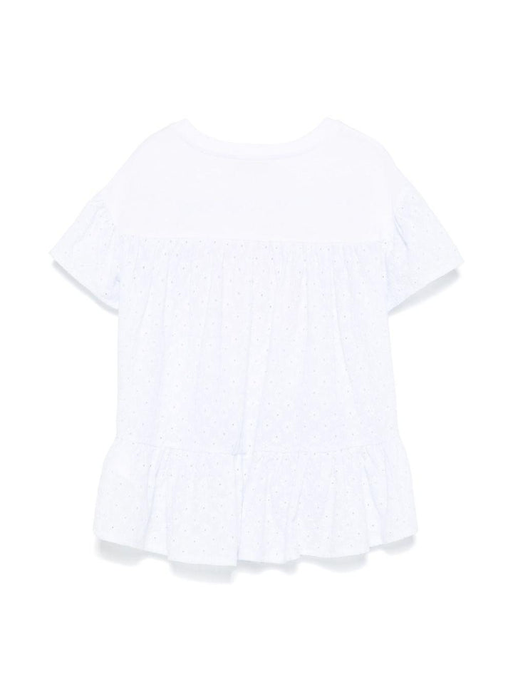 T-shirt bianca per bambina