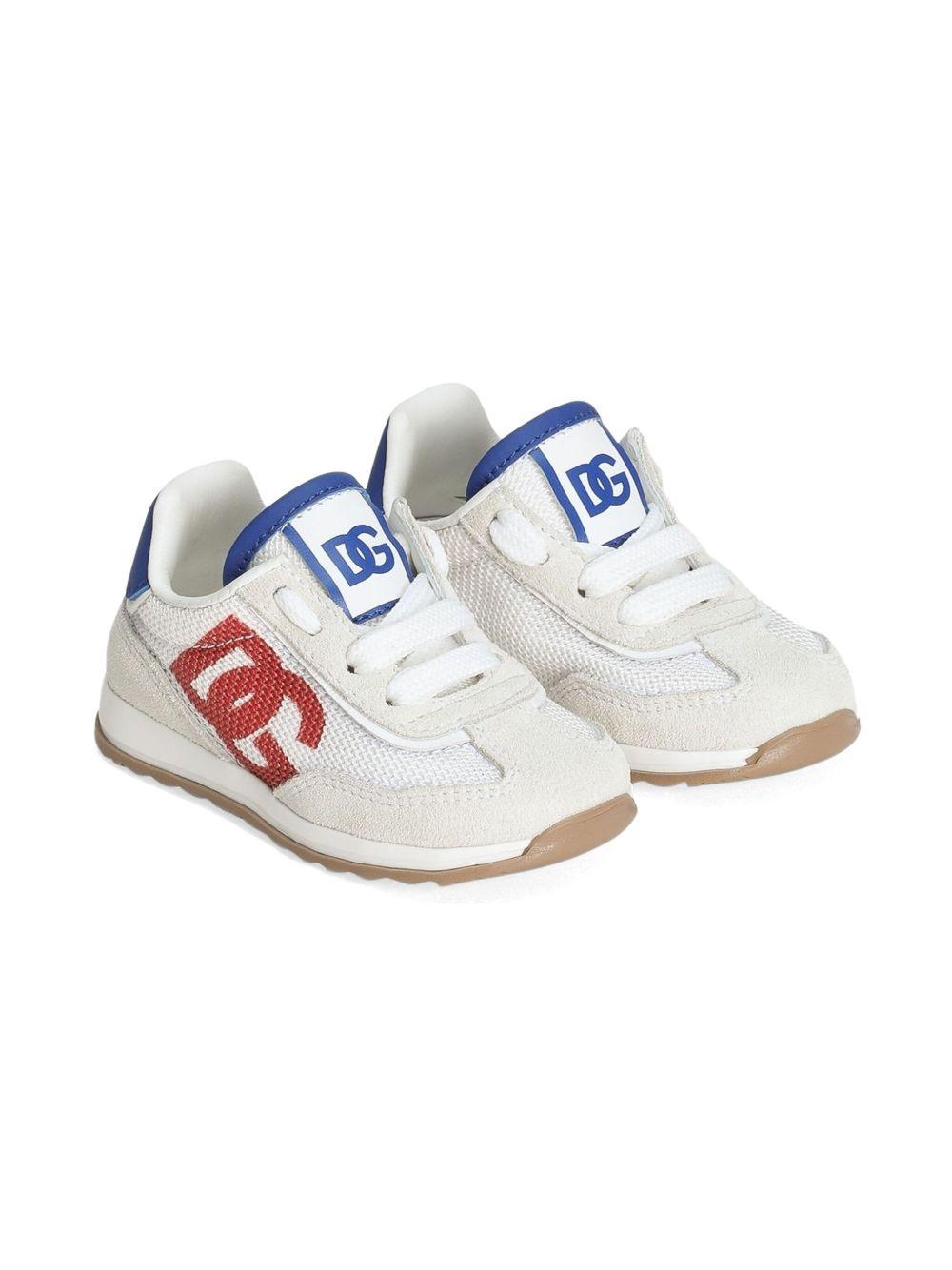 Sneakers bianchi/beige per bambino DN0217A5355 89926 Dolce & Gabbana Kids 