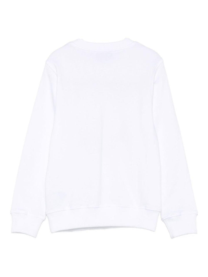 Felpa bianca per bambino HSF08VLCA14 10101 Moschino Kids 