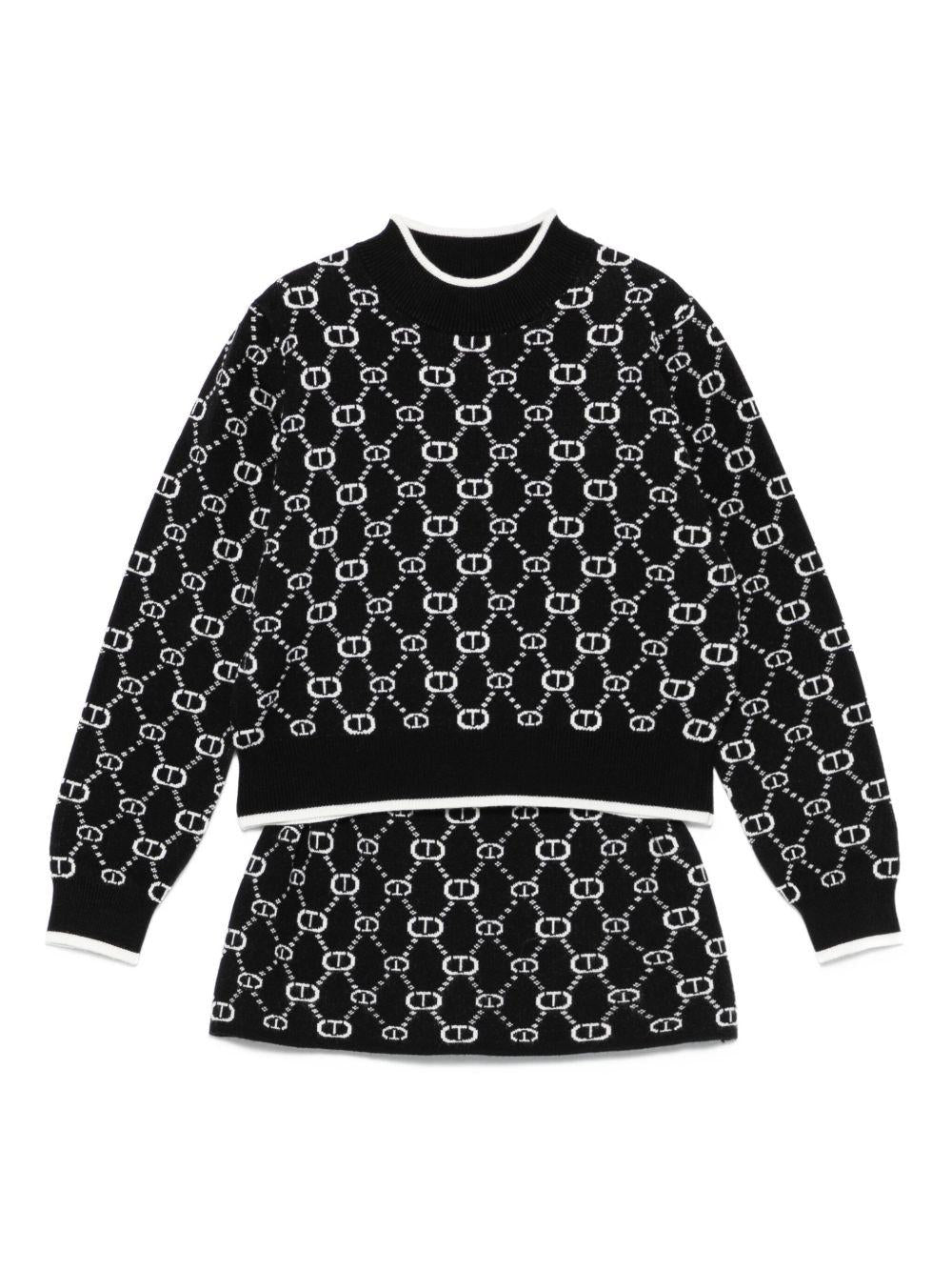 Completo nero per bambina 252GJ3022 12795 Twin Set 