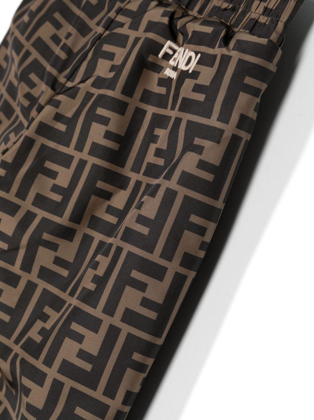 Pantalone marrone per neonato BUF071AMJJ F19J5 Fendi Kids 