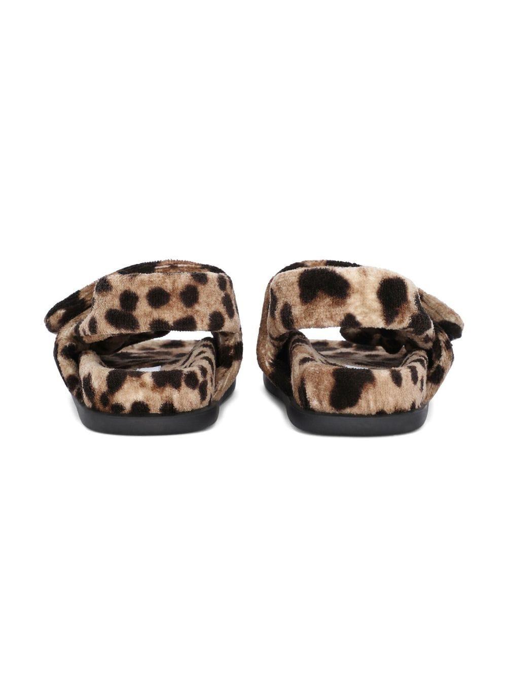 Animal print sandals for girls