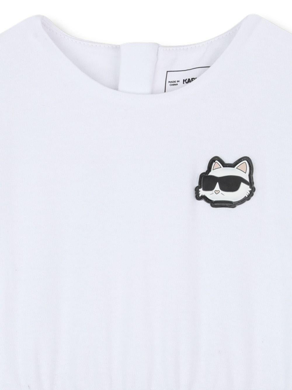 Abito nero/bianco per neonata Z30659 N50 Karl Lagerfeld Kids 