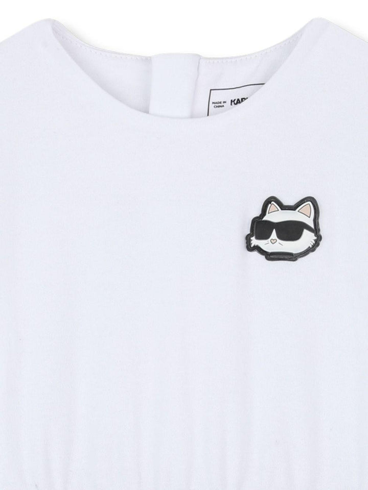 Abito nero/bianco per neonata Z30659 N50 Karl Lagerfeld Kids 