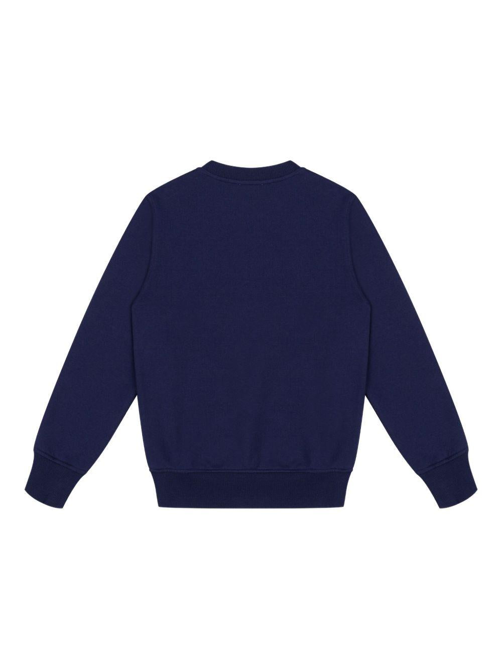 Maglione blu navy per bambino HNF08VLCA60 40016 Moschino Kids 