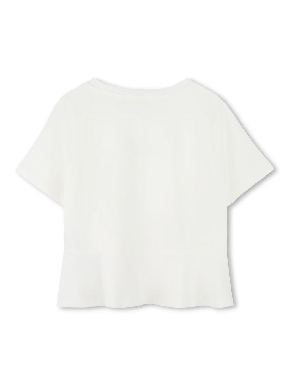 T-shirt bianca per bambina