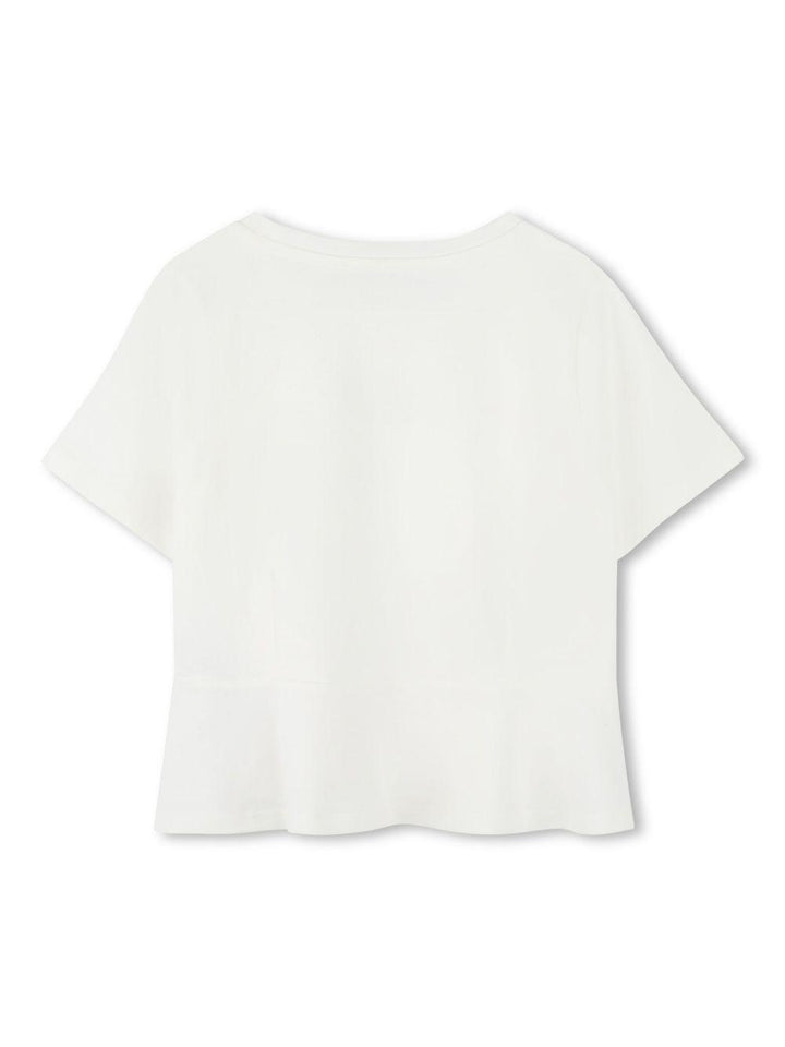 T-shirt bianca per bambina