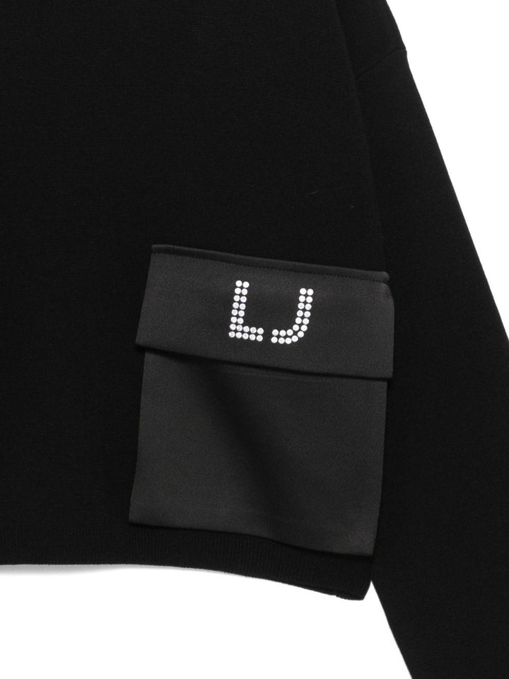 Maglione nero per bambina GF5026MA12P 22222 Liu Jo 