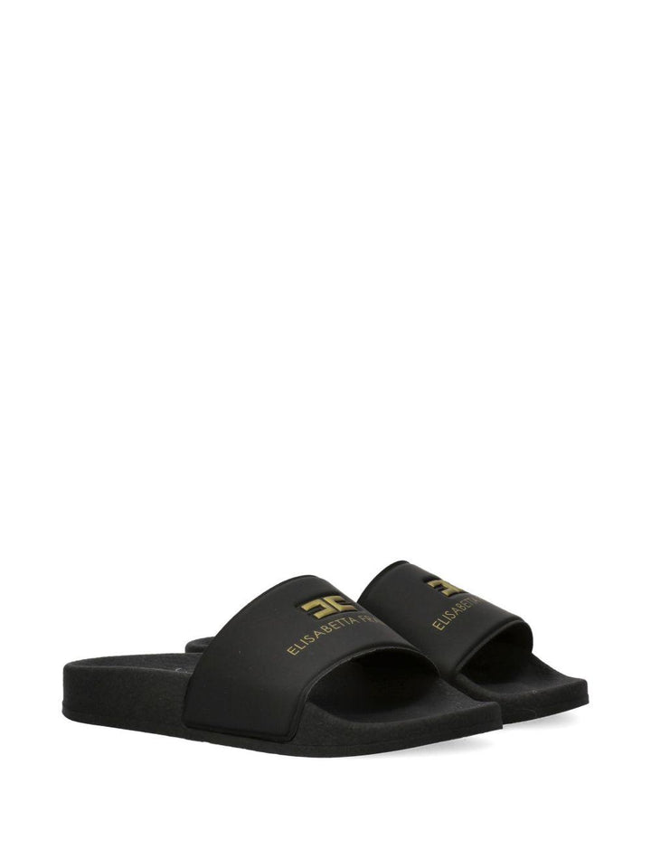 Ciabatte nere per bambina F4A0E06071745 999 Elisabetta Franchi Kids 
