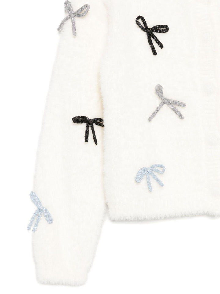 Cardigan bianco per bambina KF5053MA94O M9987 Liu Jo 