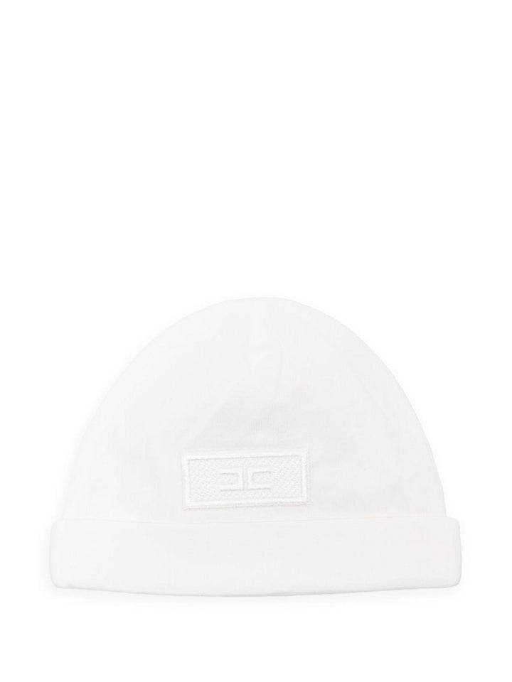 Cappello bianco per neonato ENCP0630JF054 0000 Elisabetta Franchi Kids 