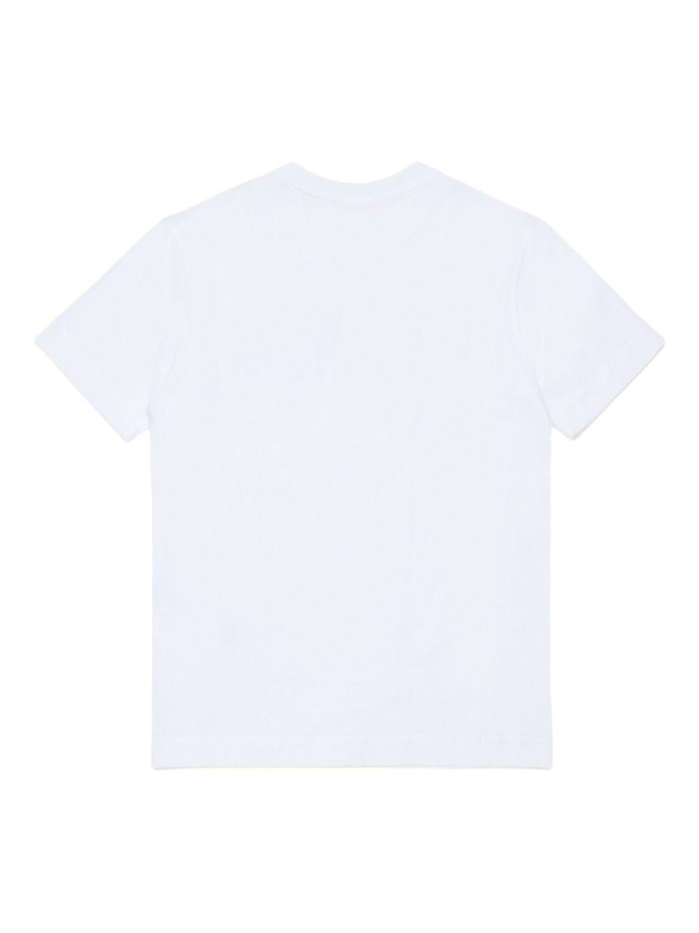 T-shirt bianca per bambino J0247500YI9 K100 Diesel Kids 