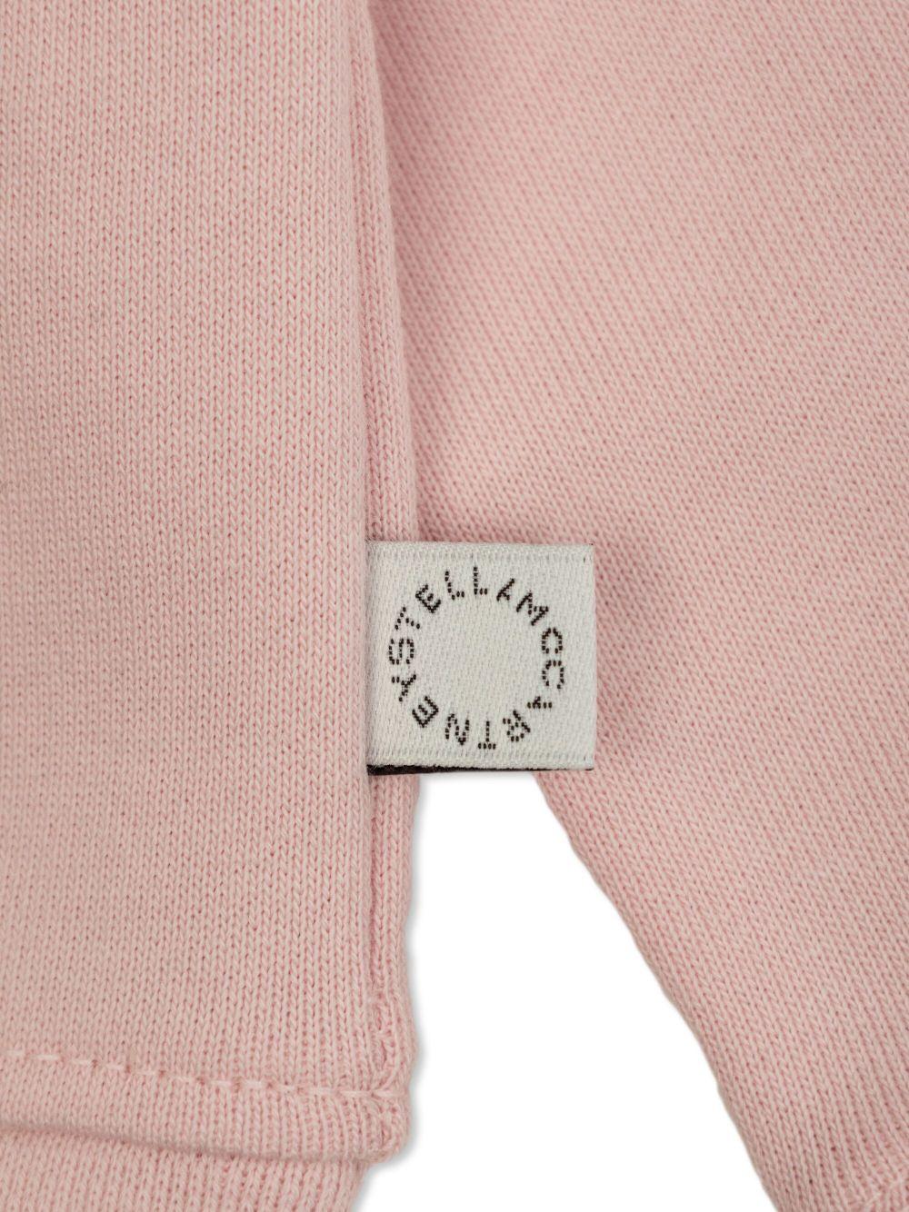 Light pink sweatshirt for baby girl