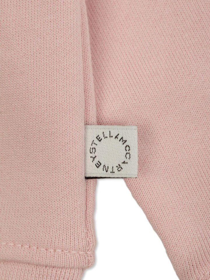 Light pink sweatshirt for baby girl
