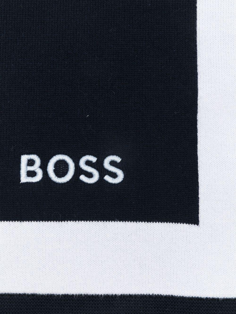 Coperta blu navy per neonato J53095 849 Boss Kids 