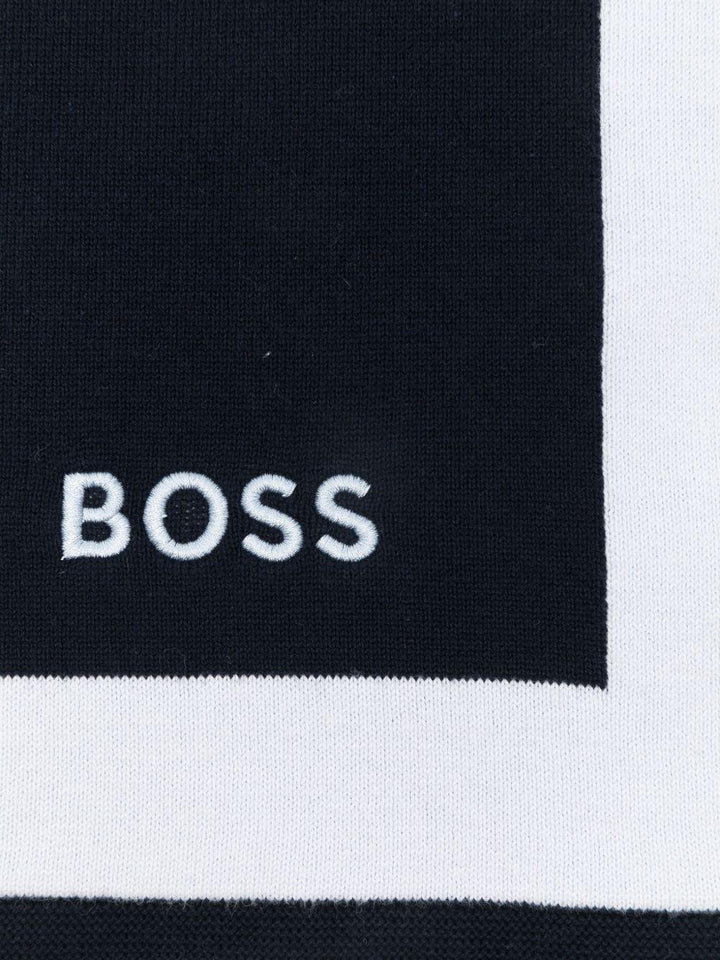 Coperta blu navy per neonato J53095 849 Boss Kids 