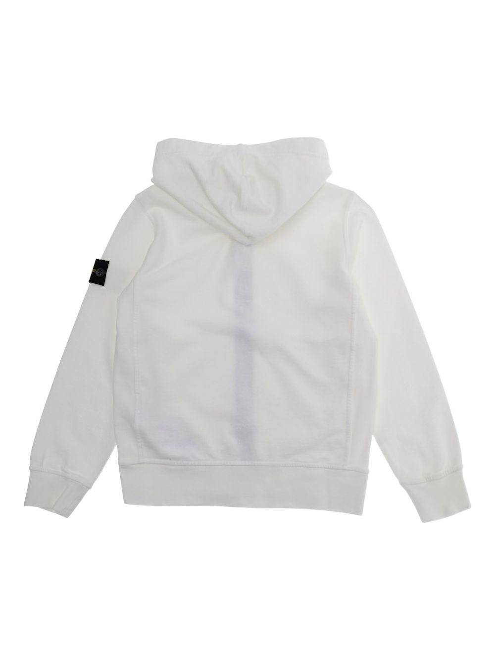 Felpa bianca per bambino 66100004S0040 V0001 Stone Island Kids 
