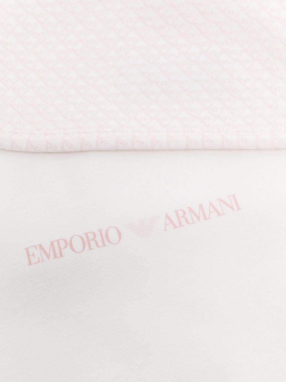 White and pink bib for newborn girls