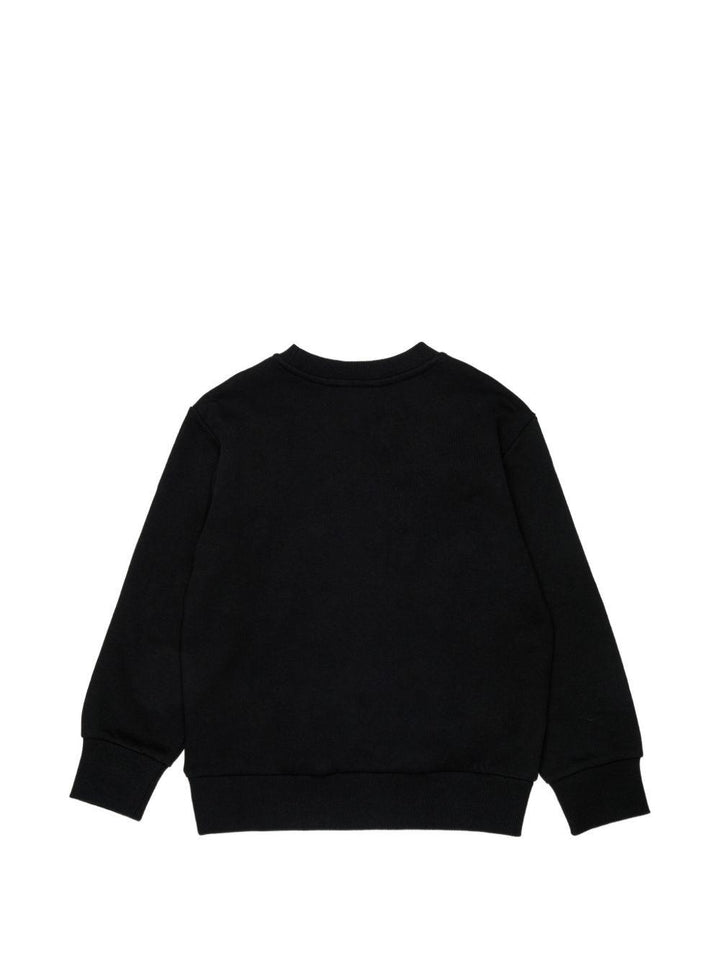 Felpa nera per bambino J026110GEAD K900 Diesel Kids 
